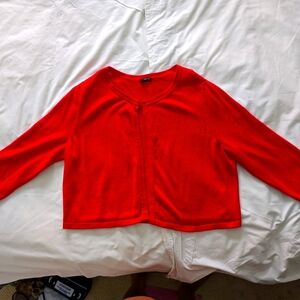 NWOT Talbots shrug, bright pink